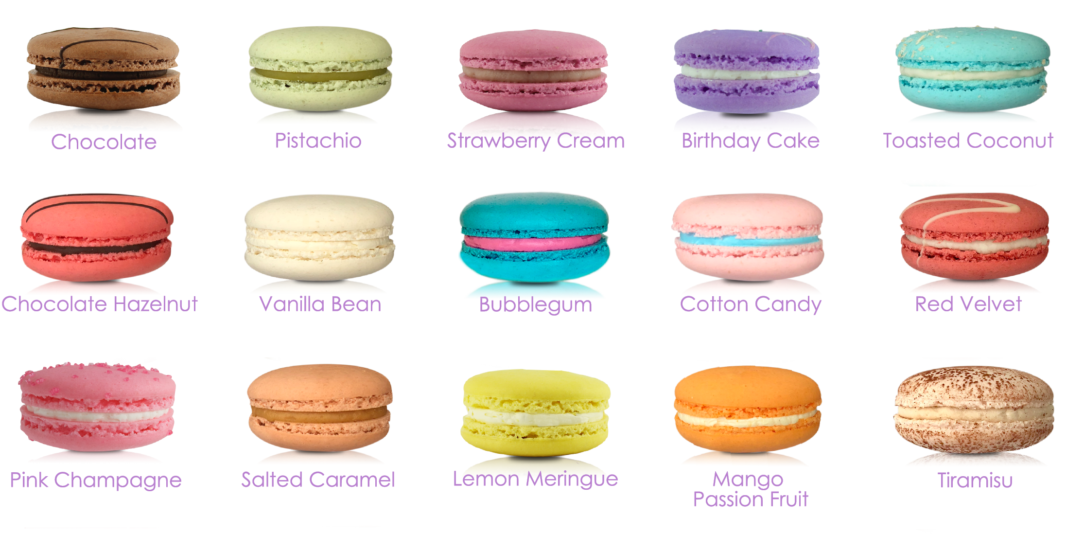 AG Macarons 15 Signature Macarons Flavours | Toronto Macarons